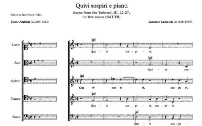 La musique dissonante de Quivi sospiri