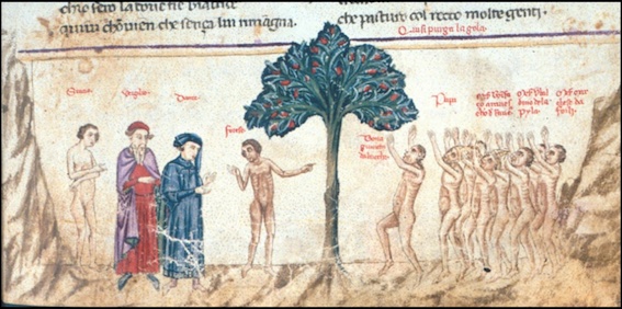 Rencontre Dante et Forese au Chant XXIII du Purgatoire