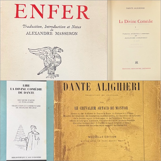 Divine Comédie: quatre traductions perdues