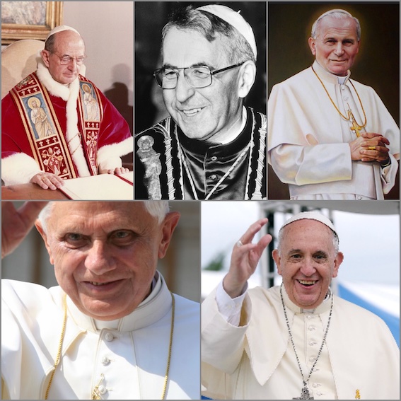 Les papes de Paul VI à François